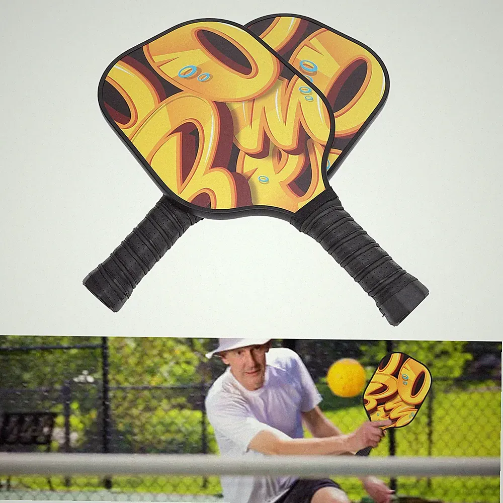 1 Paar Pickleball-Schläger Aus Fiberglas Pickleball-Schlägerset Für Übungszwecke