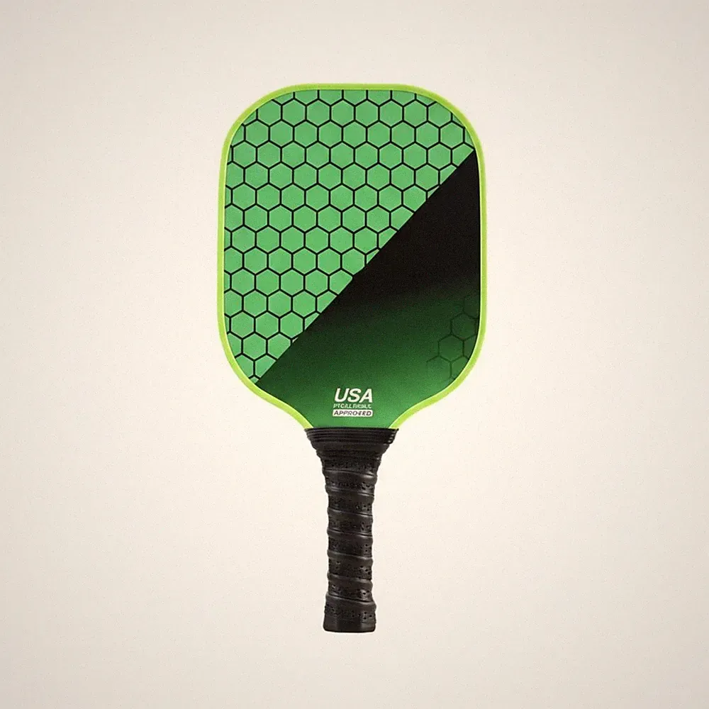 2 Schläger Fiberglas Pickleball-Schläger breiter Körper für Outdoor, Freizeit