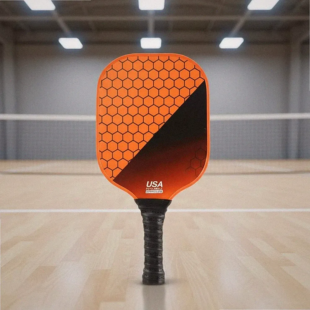 2 Schläger Fiberglas Pickleball-Schläger rutschfest für Freizeit