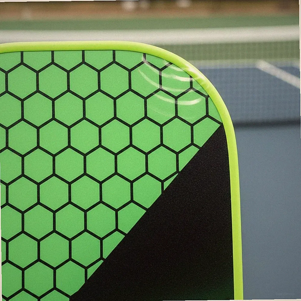 2 Schläger Fiberglas Pickleball-Schläger Schweißabsorbierend Ballschläger