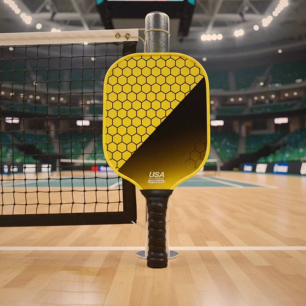 2 Schläger Fiberglas Pickleball-Schläger Wabenkern Ballschläger Rutschfest