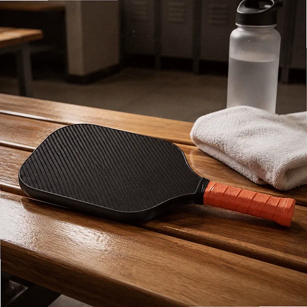 2 Schläger Pickleball-Schläger Karbonfaser Ballschläger 16 mm Kern für Profis