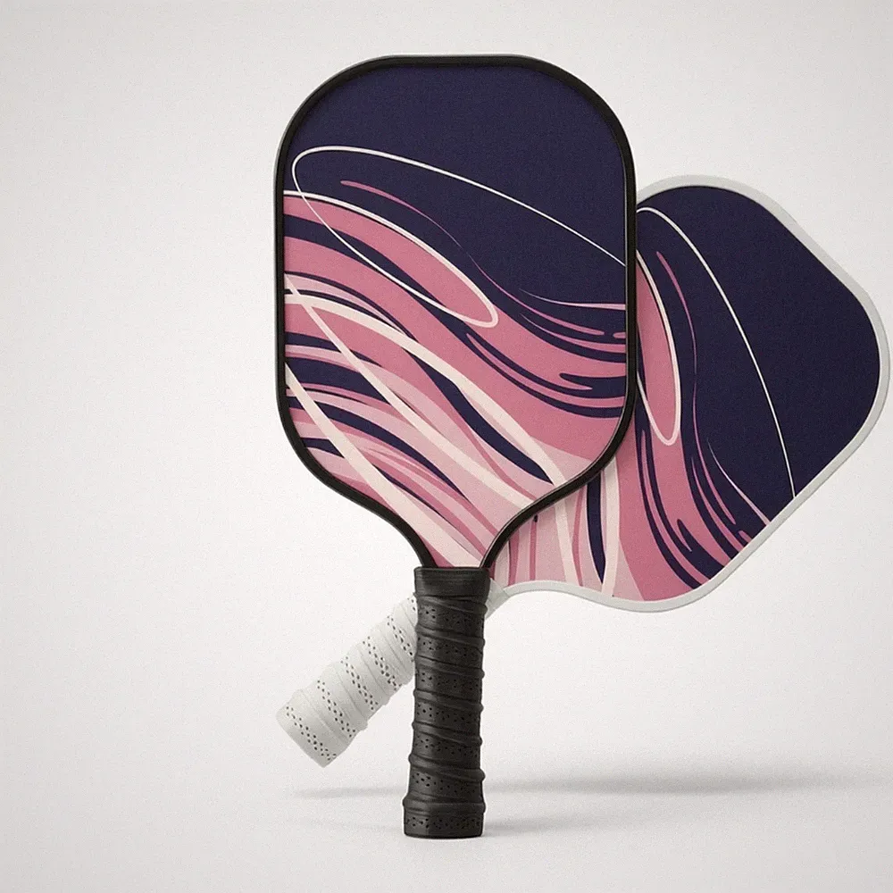 2 Stück Pickleball-Schläger mit Griffband Komplett Set Leicht für Freizeitspiel