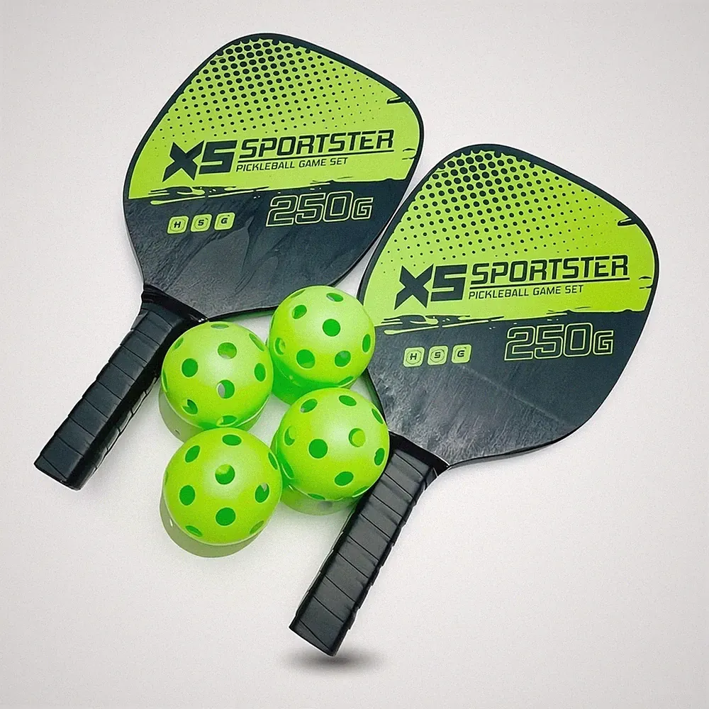 2 Stück Pickleball-Schlägerset leicht Pickleball-Set Perforiert für Garten