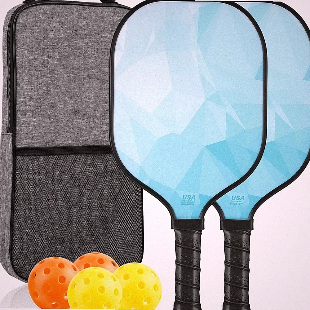 2 Stück Pickleball-Set mit Tasche Composite Schlägerset Indoor-Geeignet für Park