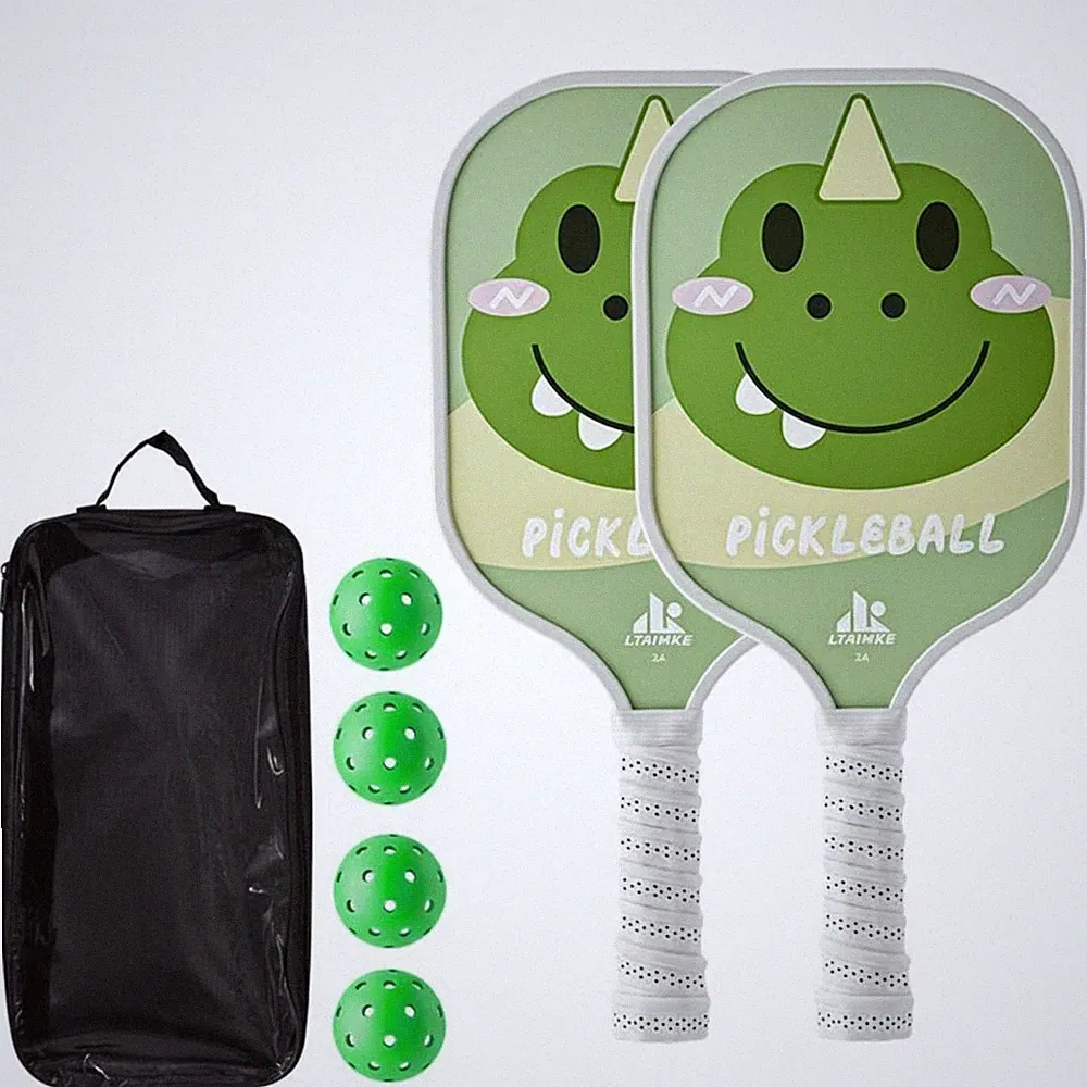 6 Stück Pickleball-Schläger-Set leichtes Design Sportausrüstung für Erwachsene