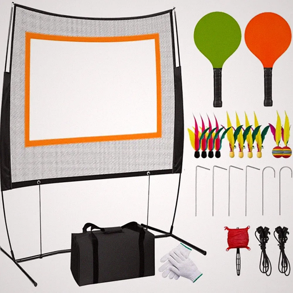 Badminton Netz Set 5 in 1 Pickleball Volleyball Garten Indoor Outdoor Sport