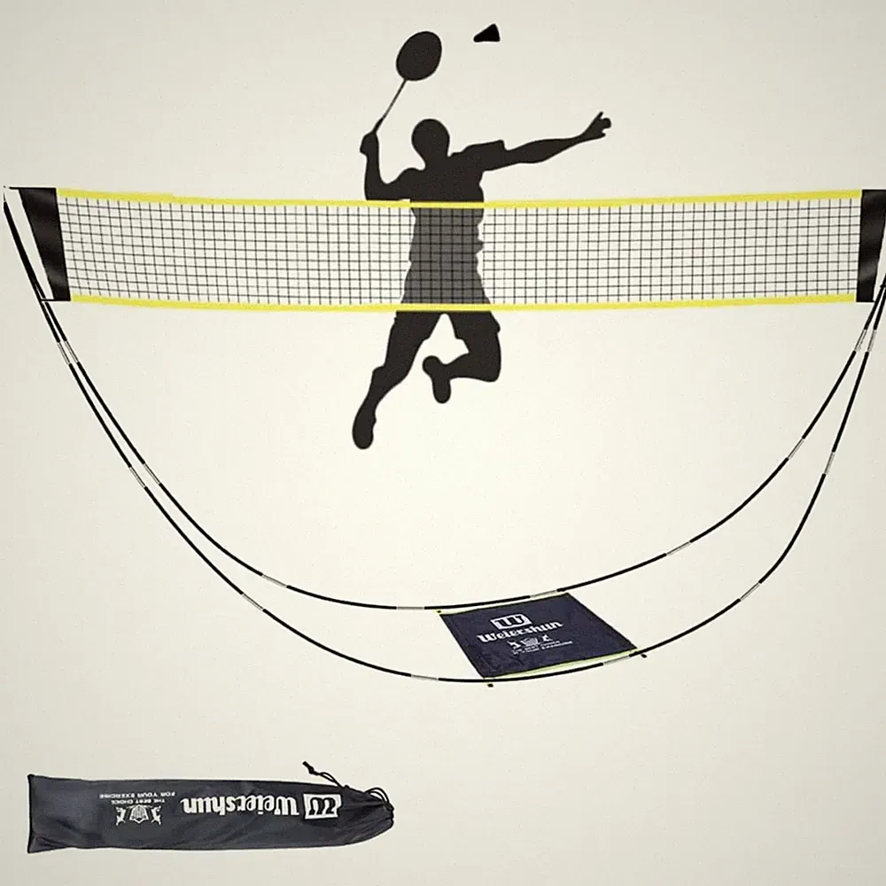 Badmintonnetz Set tragbar Garten Strand Kinder Volleyball Pickleball 80cm