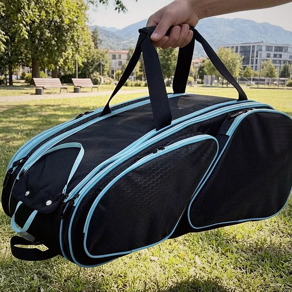 Badmintonschlägertasche Großer Stauraum Pickleball Schlägerbeutel Tragegriff