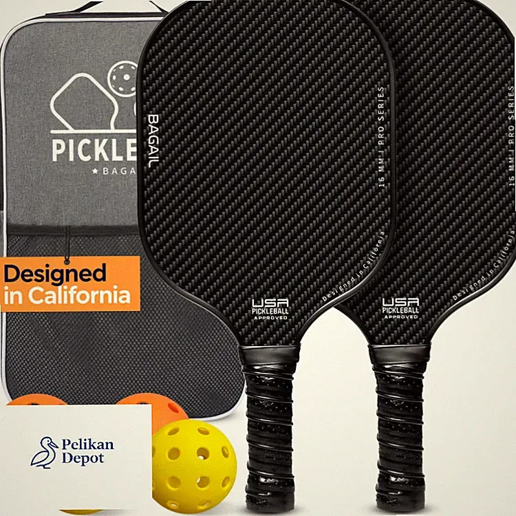 BAGAIL Pickleball Schlägerset 4 Bälle Leicht Stoßdämpfung Ergonomisch