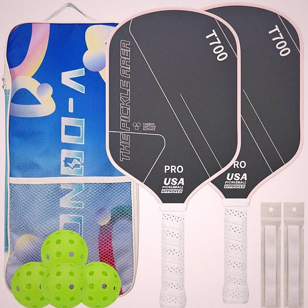 Carbonfaser Pickleball Schläger atmungsaktiver Griff für Outdoor, Anfänger