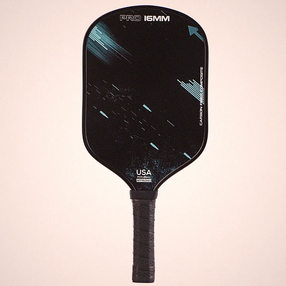 Carbonfaser-Pickleball-Schläger gute kontrolle paddle mit perforiertem griff