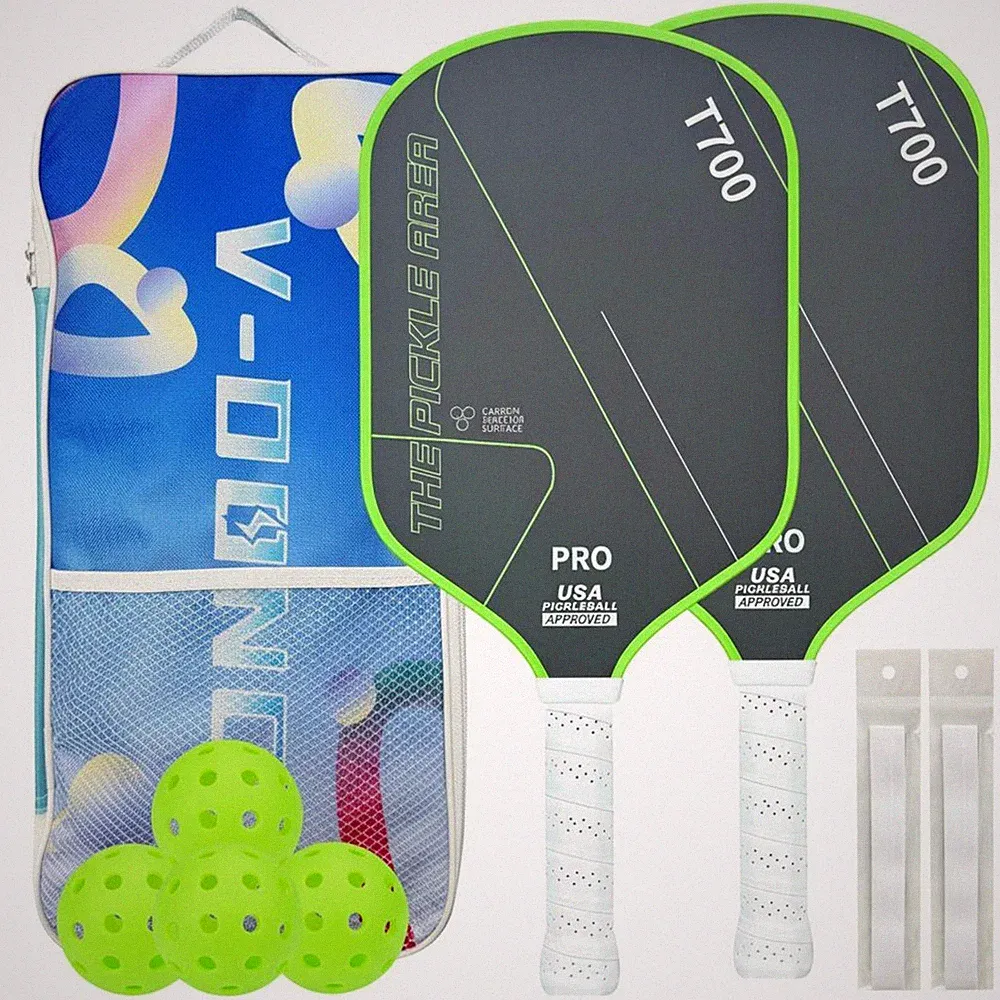 Carbonfaser Pickleball Schläger inklusive Kantenschutz für Outdoor