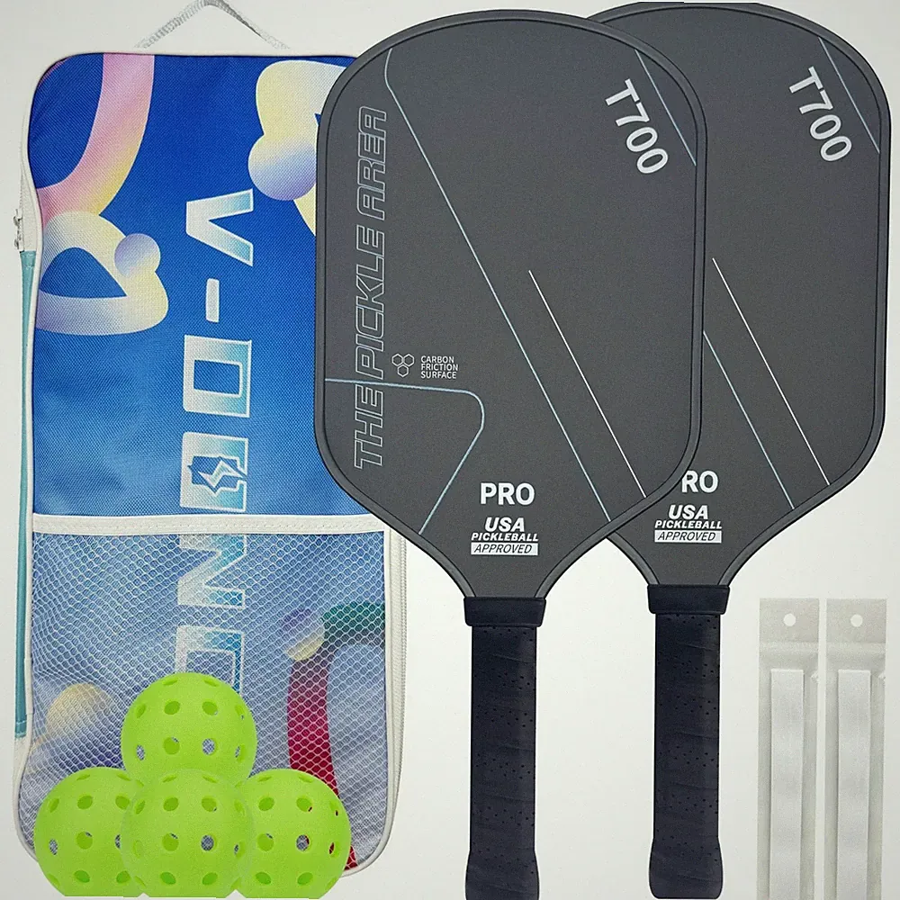 Carbonfaser Pickleball Schläger leicht Pickleball-Set mit Bällen und Tasche