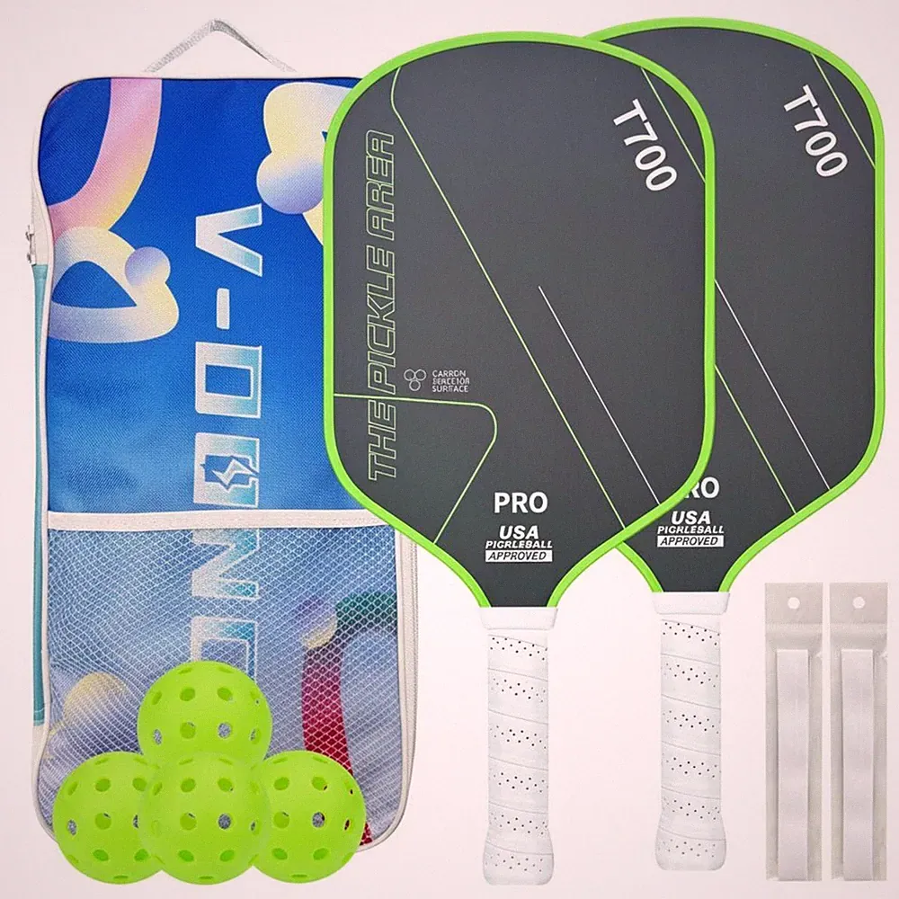Carbonfaser Pickleball Schläger strukturierte Oberfläche für Outdoor, Anfänger