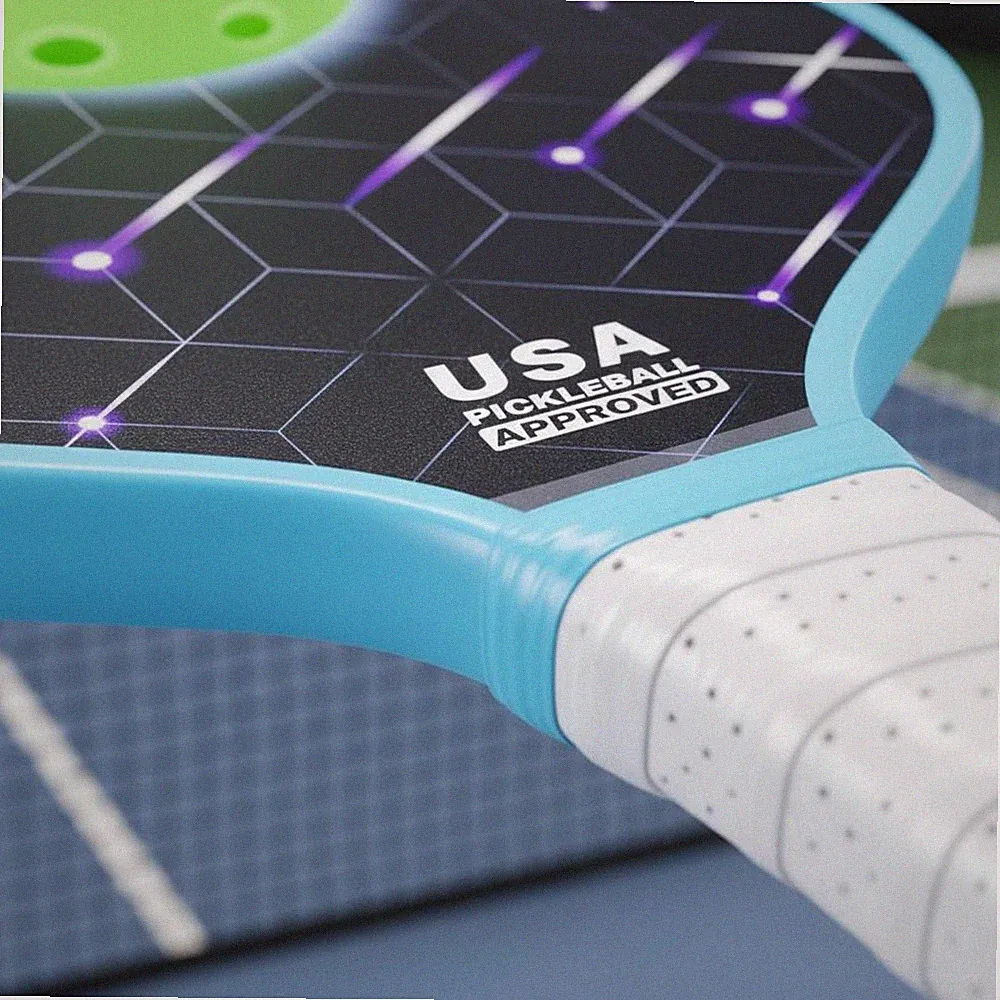 Fiberglas Pickleball Paddel leichtgewicht Sportausrüstung Druck für Anfänger