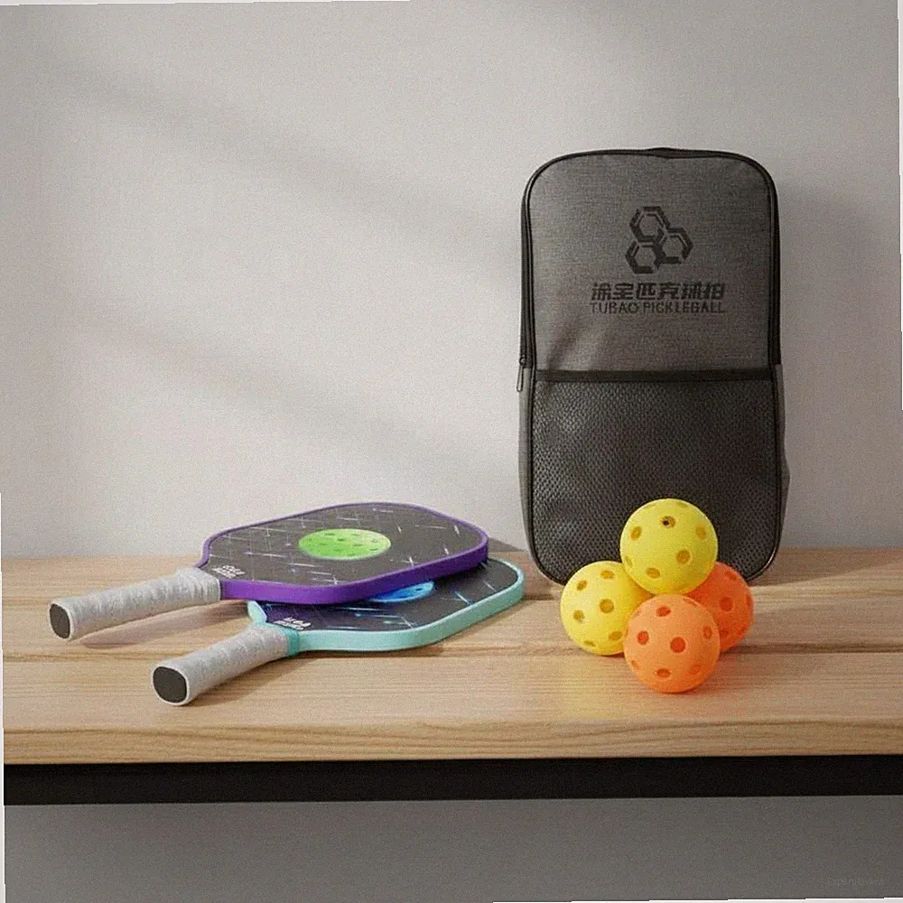 Fiberglas Pickleball Paddel strapazierfähig Schlägersportartikel Druck