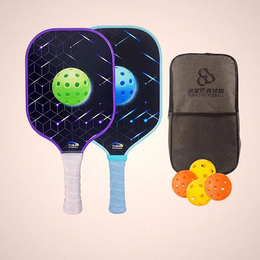Fiberglas Pickleball Paddel strapazierfähig Schlägersportartikel Druck