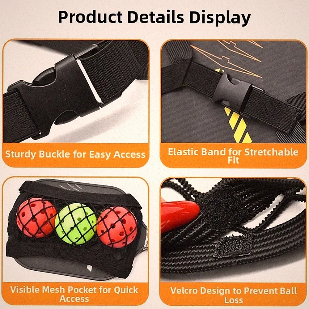 Für Training Pickleball Netztasche Schlägerhülle kompaktes faltbares Design