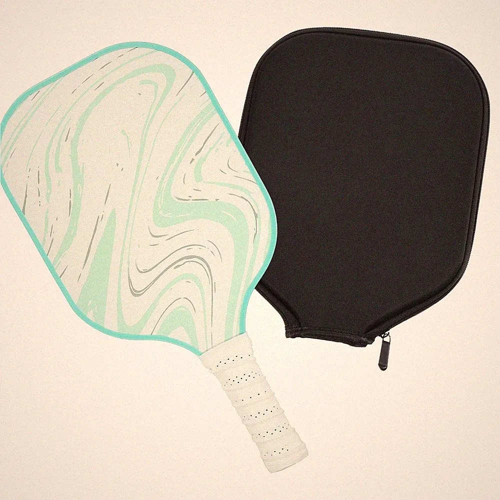 Graphit-Pickleball-Schläger,Anti-Rutsch-Schweiß-absorbierender Griff,Grün Flow