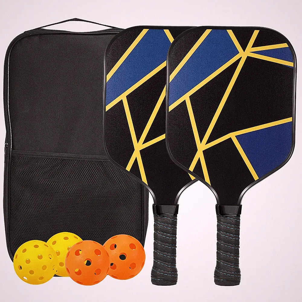 Graphit Pickleball Schläger Set von 2 Pickleball Set Kohlenstoff Faser Griffe