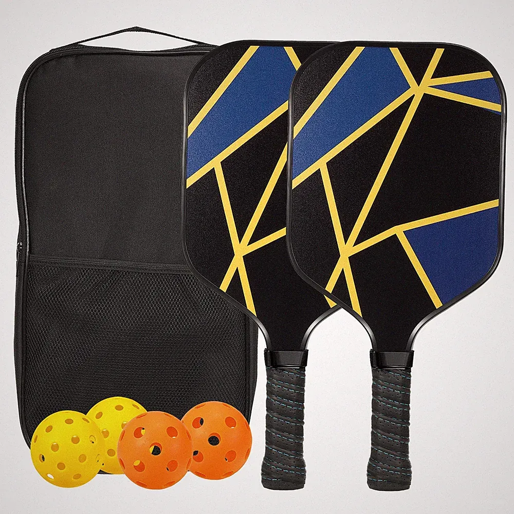 Graphit Pickleball Schläger Set von 2 Pickleball Set Kohlenstoff Faser Griffe