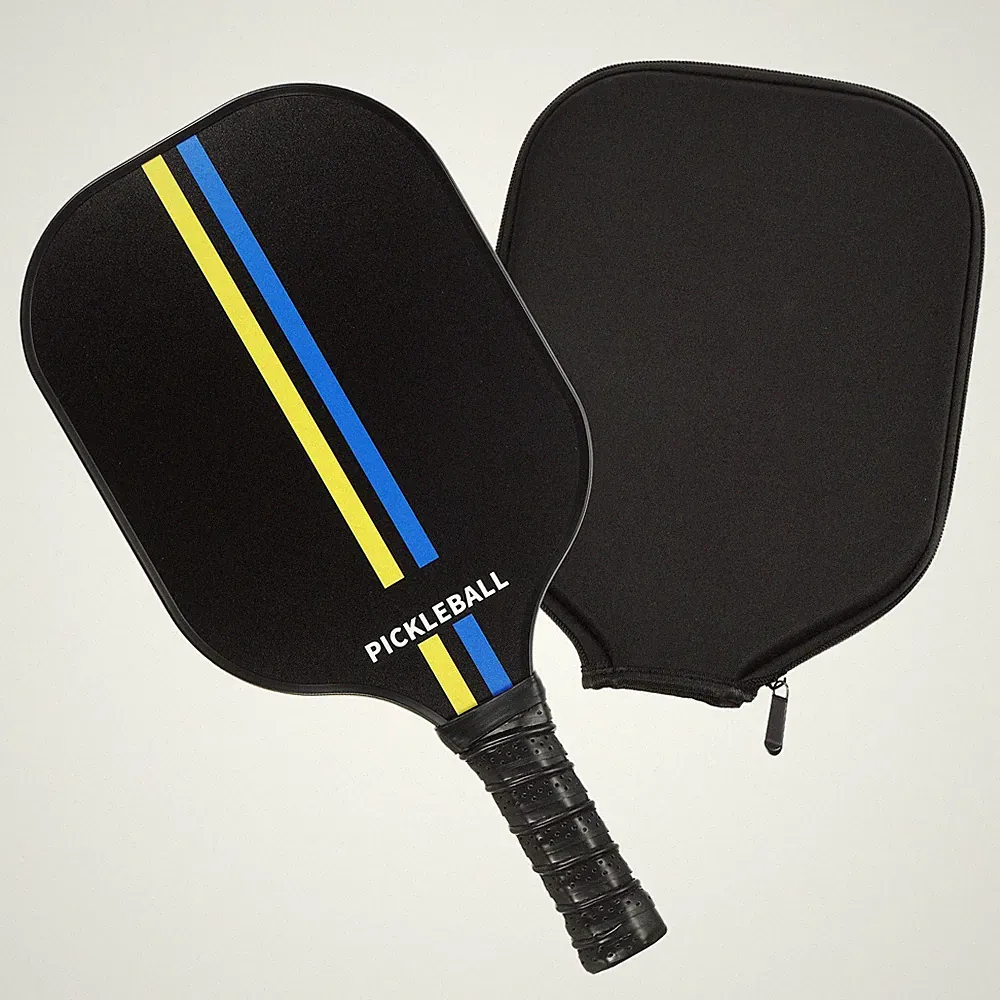 Graphit Pickleball-Schläger,USA Pickleball Approved(USAPA),Gelb Blaue Linie