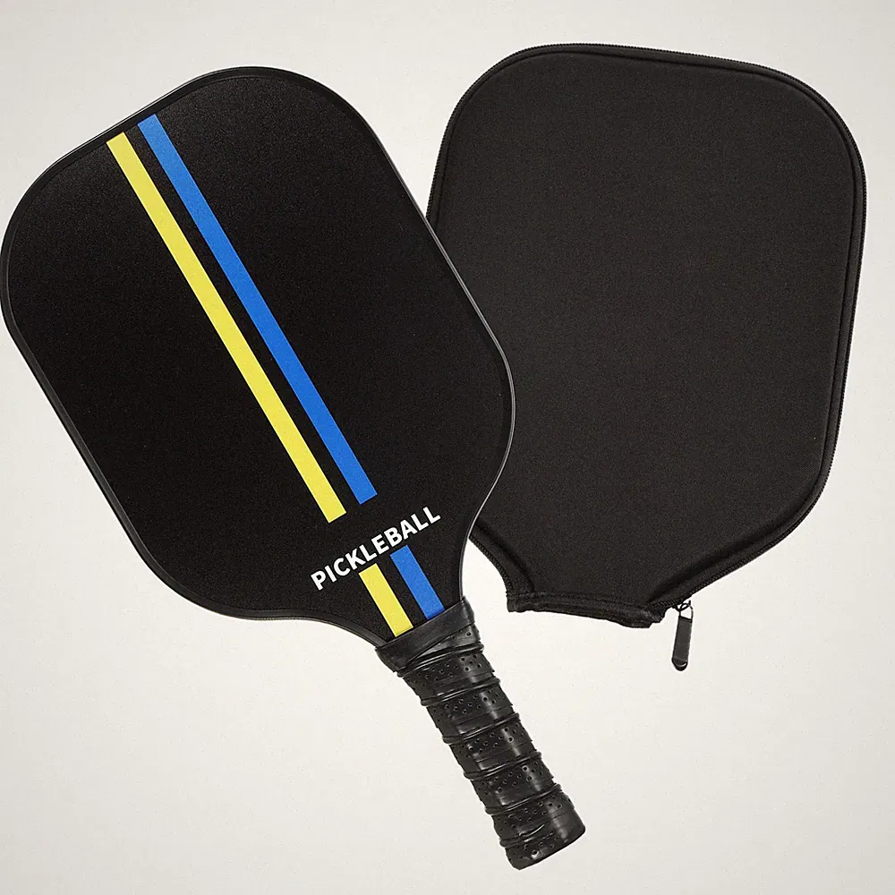 Graphit Pickleball-Schläger,USA Pickleball Approved(USAPA),Gelb Blaue Linie