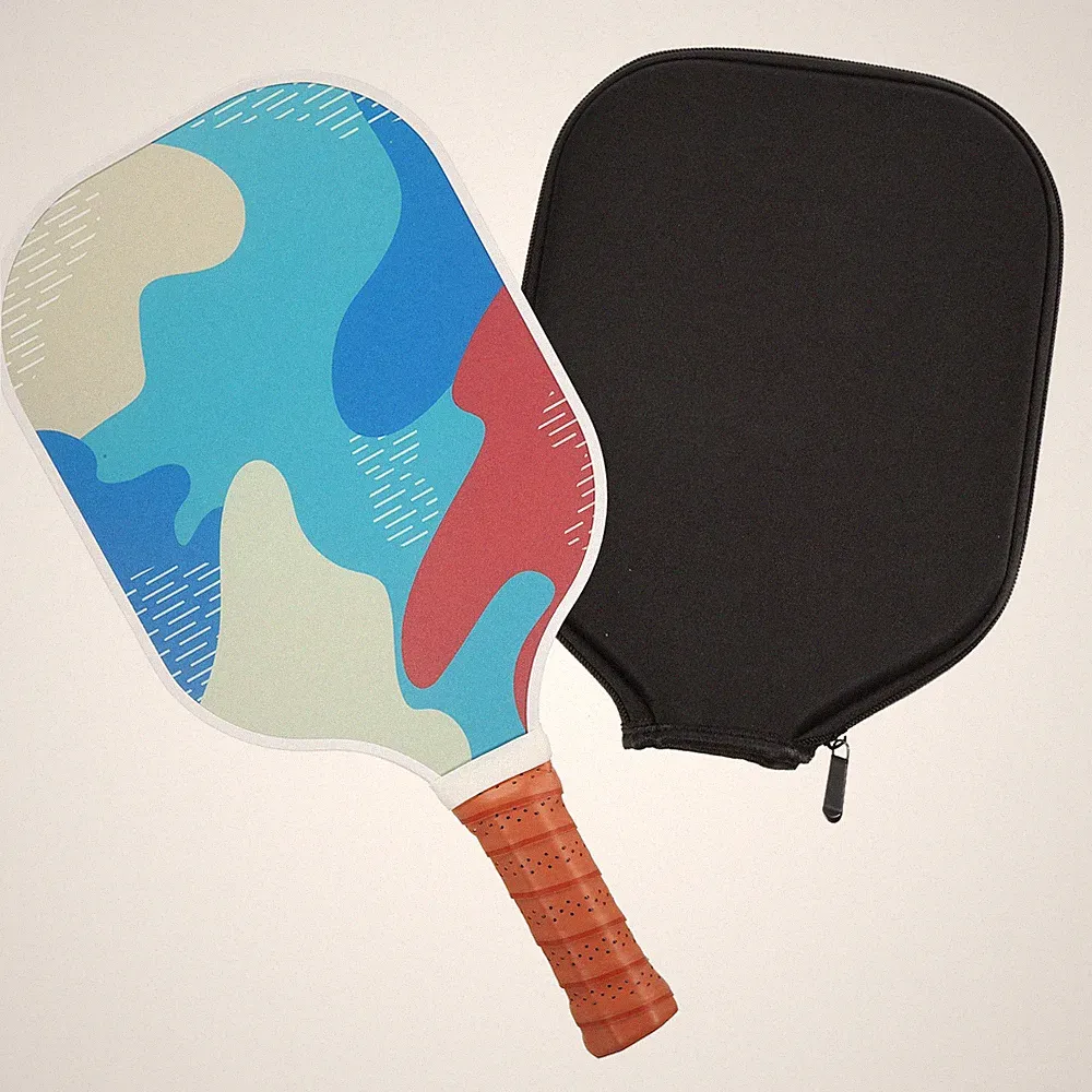 Graphit Pickleball-Schläger,USA Pickleball Approved(USAPA) Weiß Blau Rot