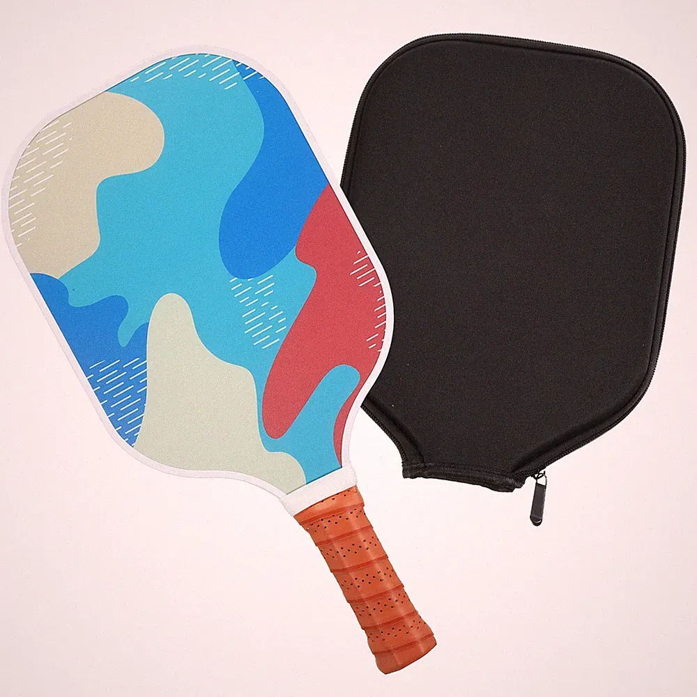 Graphit Pickleball-Schläger,USA Pickleball Approved(USAPA) Weiß Blau Rot