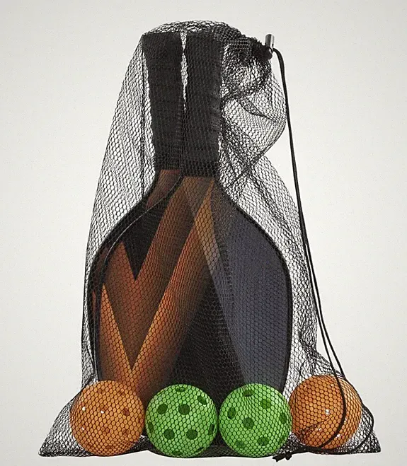 Idena Pickleball Set mit 2 Paddle Schlägern, 2 Indoor Bällen und 2 Outdoor...