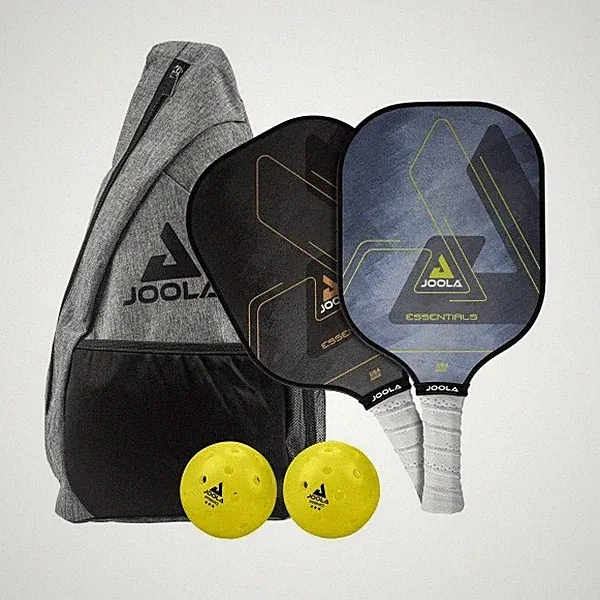 JOOLA Essentials Pickleball-Set mit 2 Schlägern, 2 Bällen und Tasche