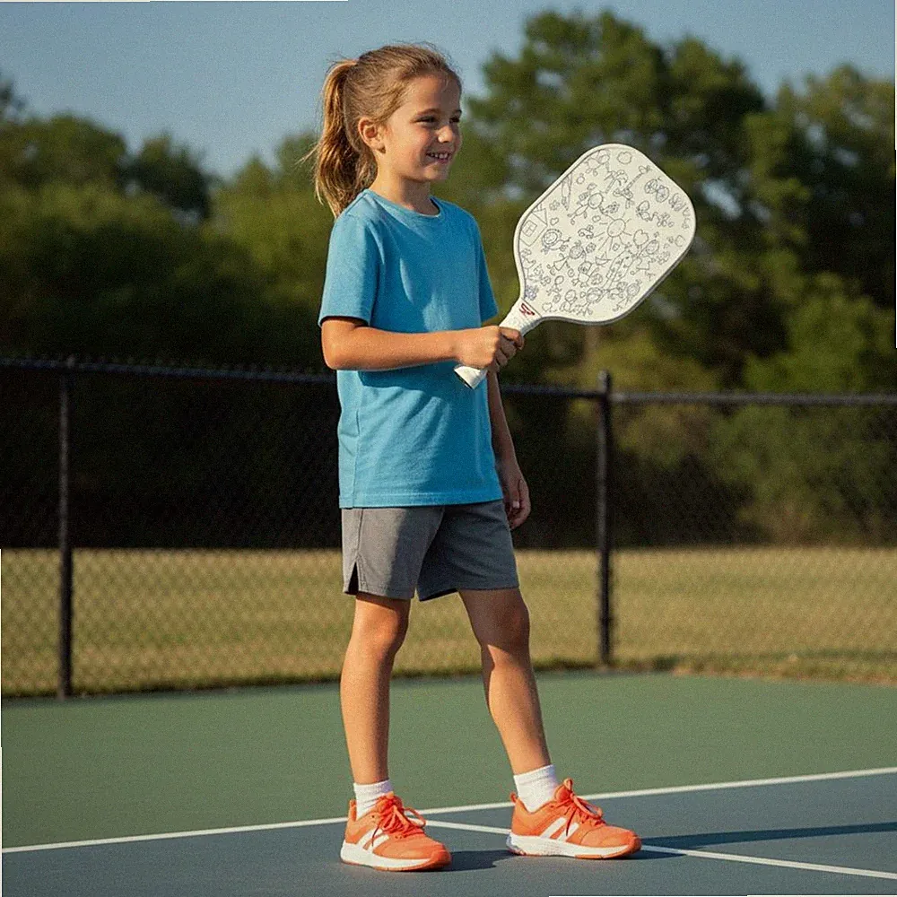 Kinder Pickleball-Schläger ergonomischer Griff Sportausrüstung USAPA zugelassen