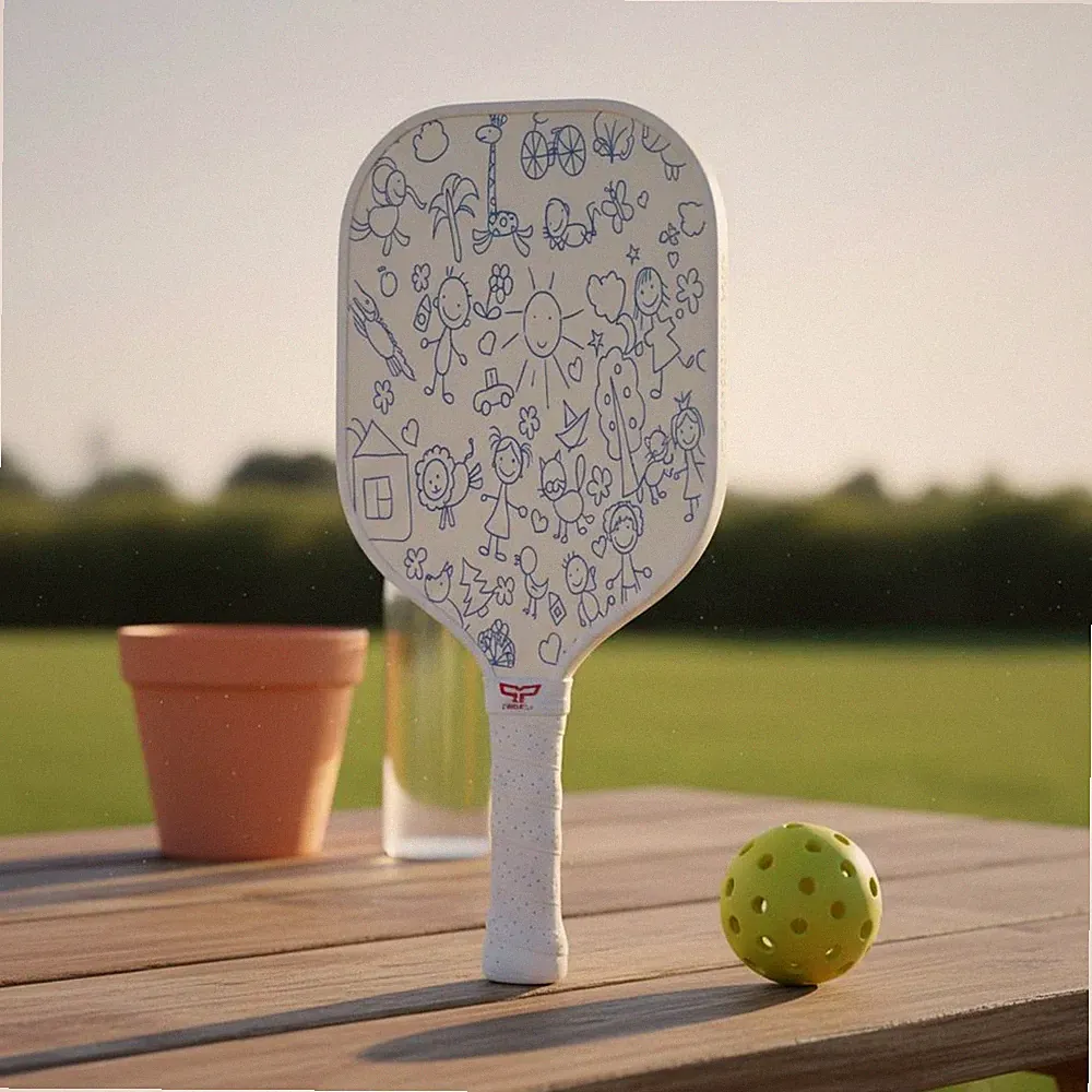 Kinder Pickleball-Schläger leichtgewichtig Sportausrüstung Design zum Ausmalen