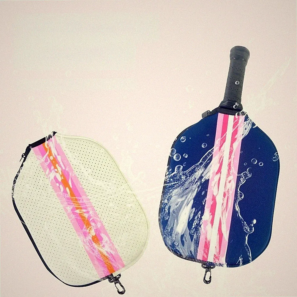 Kompakte wasserdichte Neopren Pickleball Schläger Tasche für Tennis Badminton