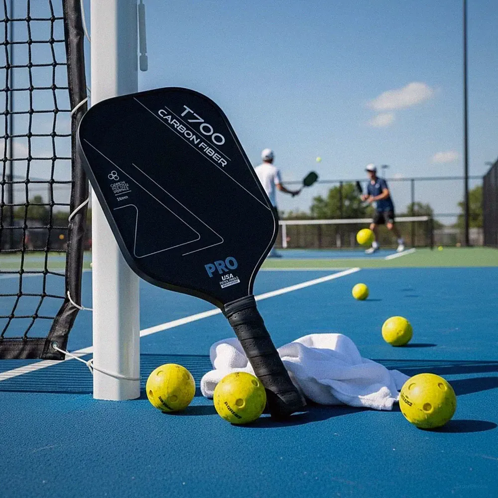 Leichtes Pickleball Racket Matte Oberfläche 16 Mm Carbon-Paddle Profi-Qualität