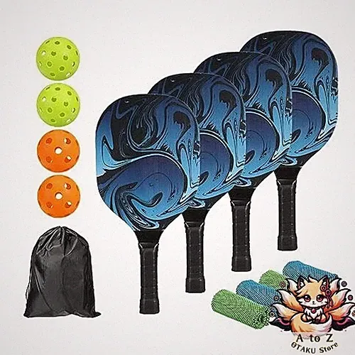 NEU M M METERXITY 4er Set Pickleball Paddel Hochwertige Holzschläger mit