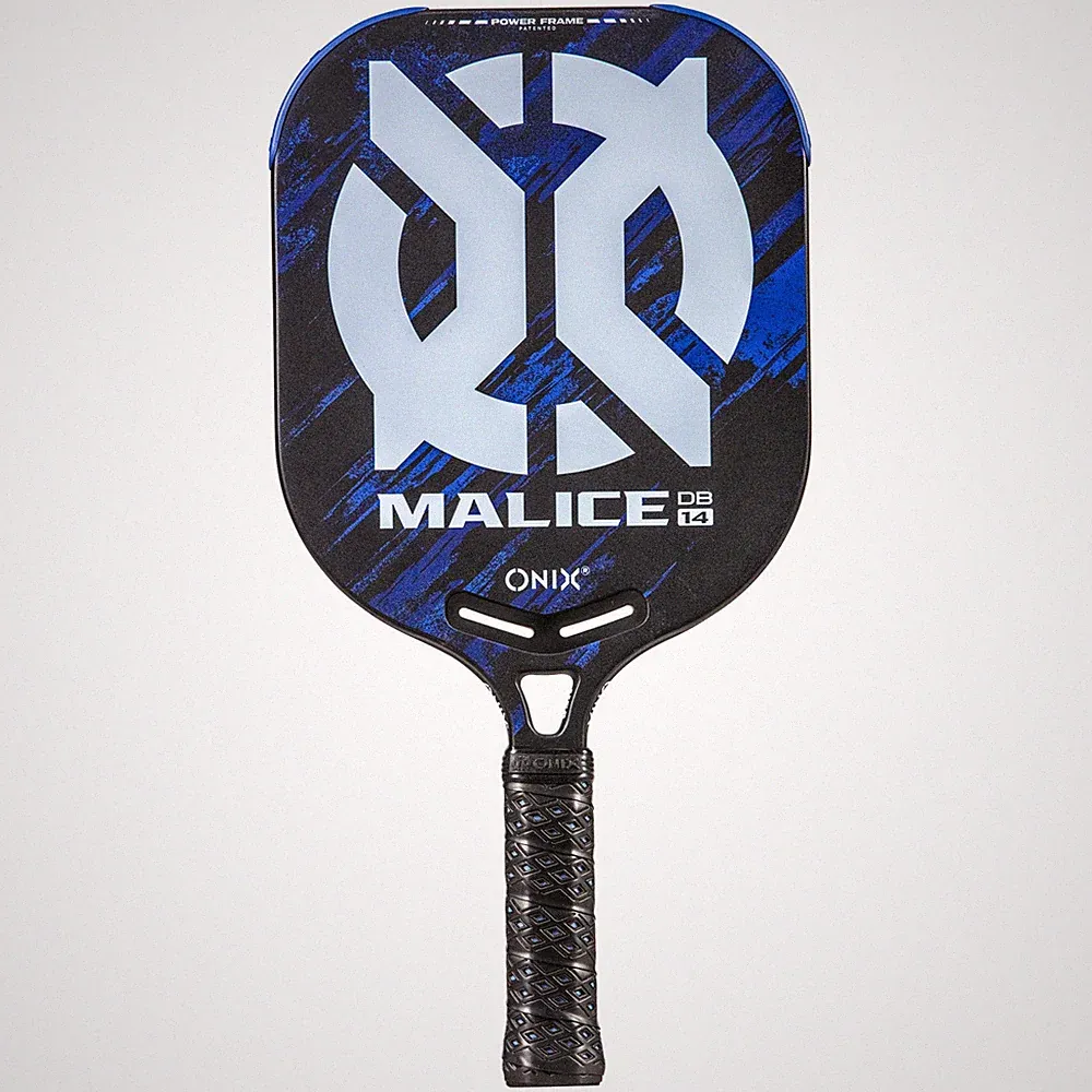 ONIX Pickleball Paddle Malice 14 DB Open Throat Blue Pickleball-Schläger Racket
