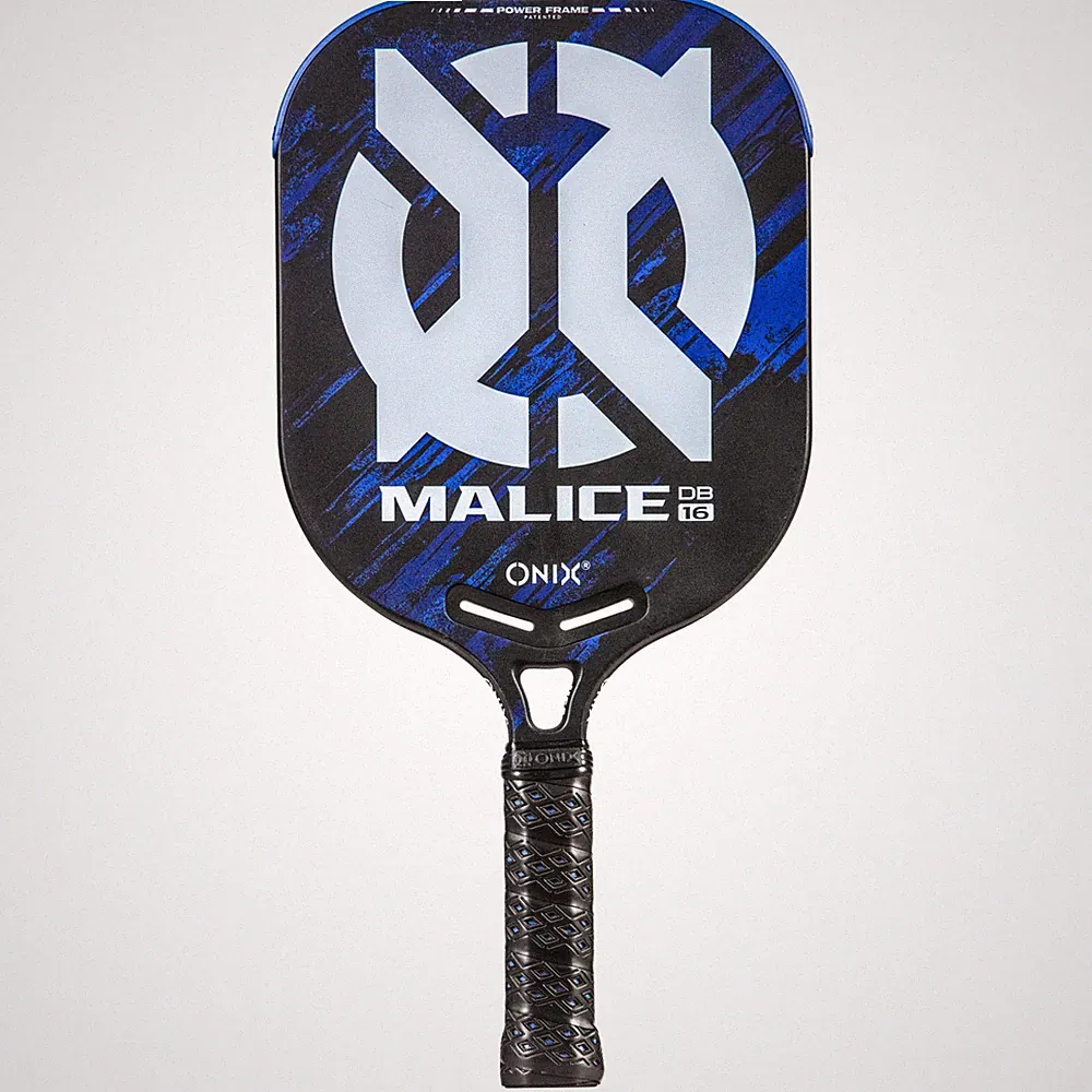 ONIX Pickleball Paddle Malice 16 DB Open Throat Blue Pickleball-Schläger Racket