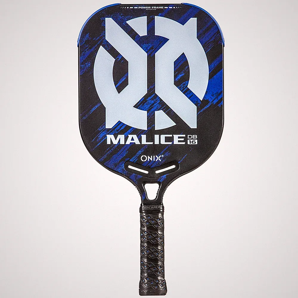 ONIX Pickleball Paddle Malice 16 DB Open Throat Blue Pickleball-Schläger Racket