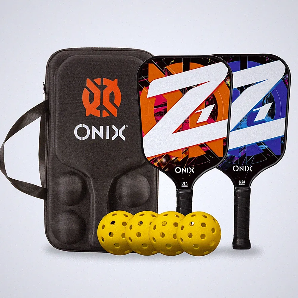 ONIX Pickleball Set Z1 Kit Pickleball-Set mit 2 Pickleball-Schlägern und Bällen