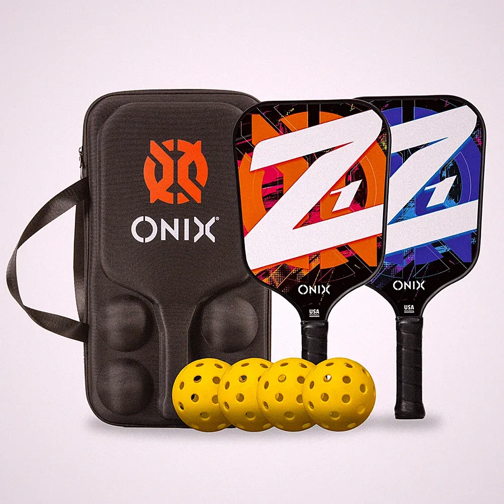 ONIX Pickleball Set Z1 Kit Pickleball-Set mit 2 Pickleball-Schlägern und Bällen