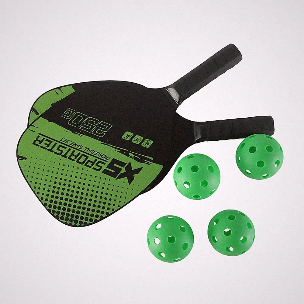 Pickleball-Paddel, 2er-Set, leichte Pickleball-Schläger, 2 Spieler, Profis
