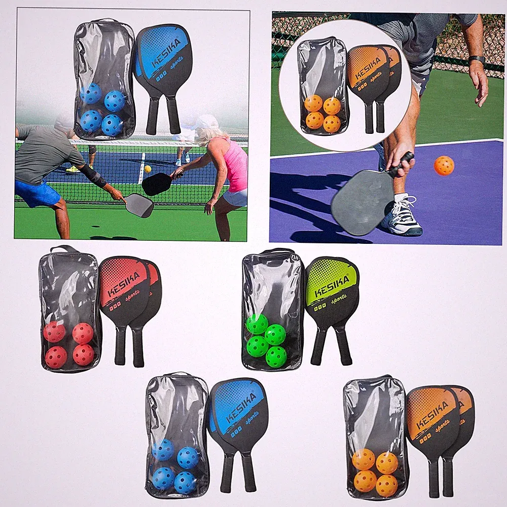 Pickleball Paddelschläger Schläger 4 Pickleballs Komfortgriff für Anfänger