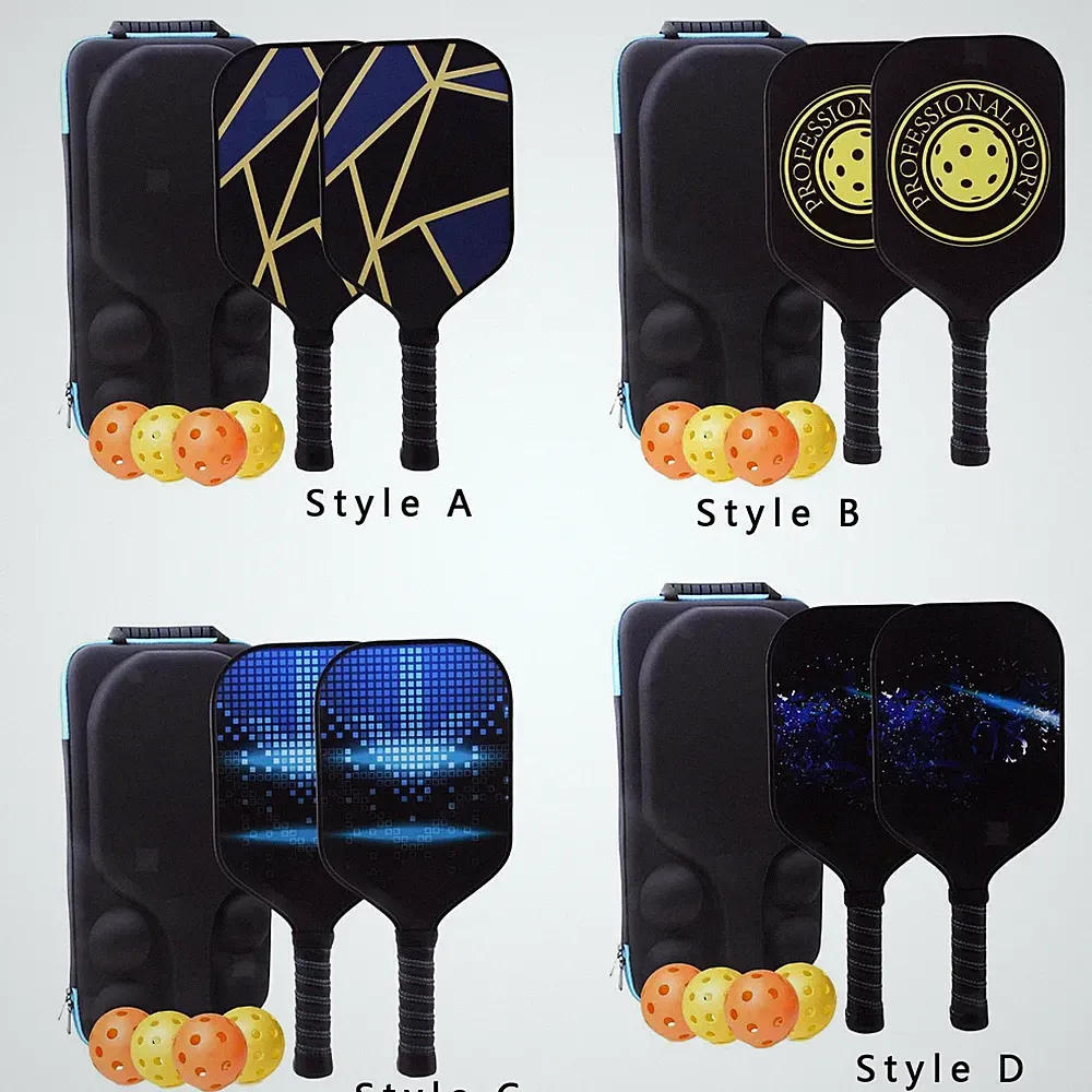 Pickleball Paddles Set mit 2 Pickleball-Schlägern mit Komfortgriff und