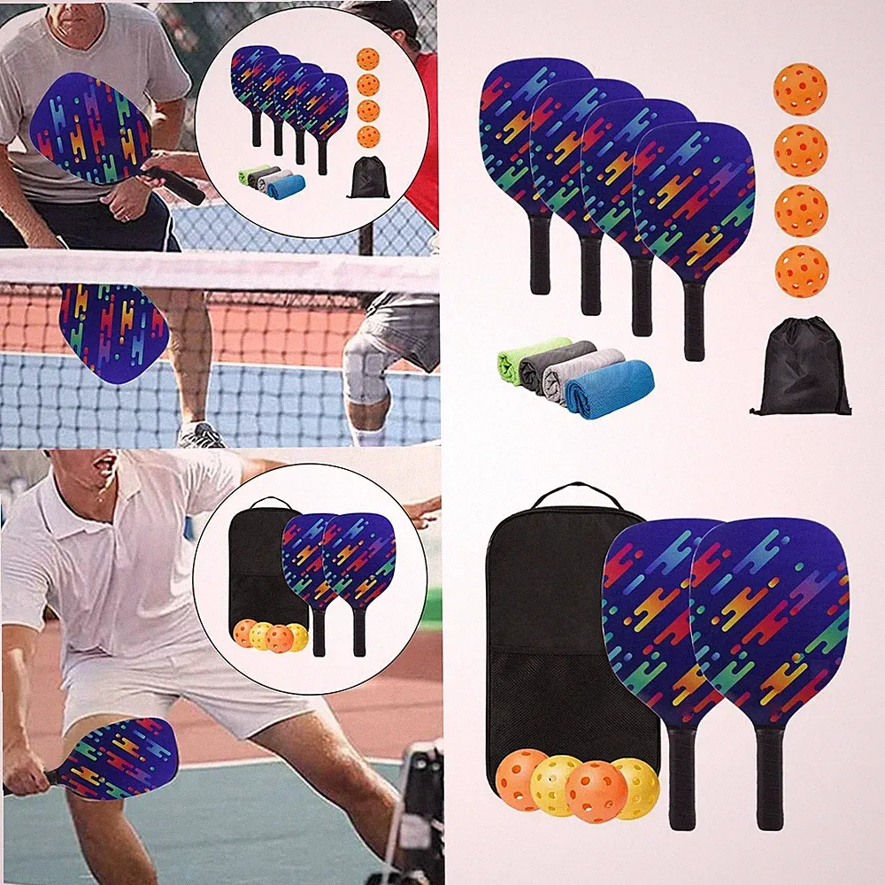 Pickleball Paddles Set Pickleball Schläger für Anfänger bis Fortgeschrittene