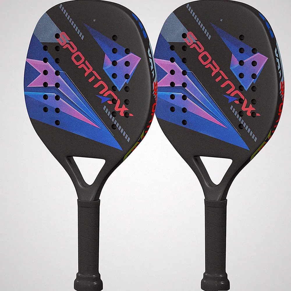 Pickleball Paddles Set Schläger Set mit 2 Schlägern, Kohlefaser Oberfläche