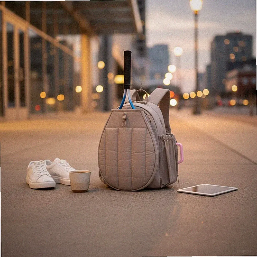 Pickleball-Rucksack großes Fassungsvermögen Schlägertasche bequeme Träger