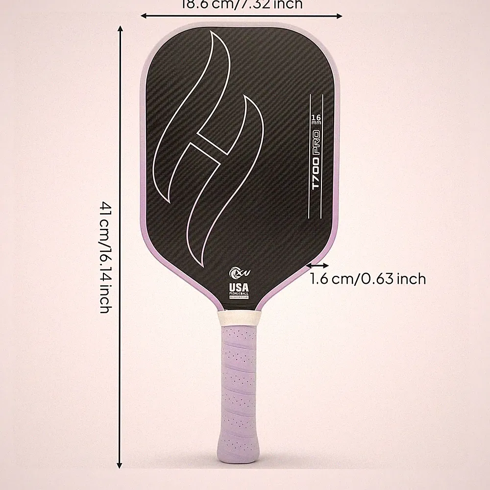 Pickleball-Schläger aus Carbon USAPA-Zugelassen für Training
