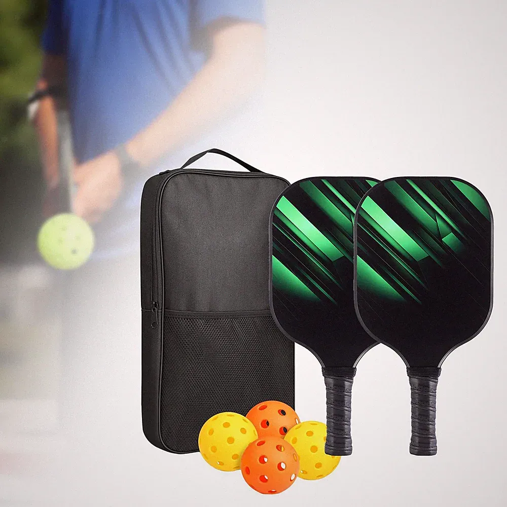 Pickleball-Schläger, Fiberglas, Waben-Schläger-Set für die Schule im Freien